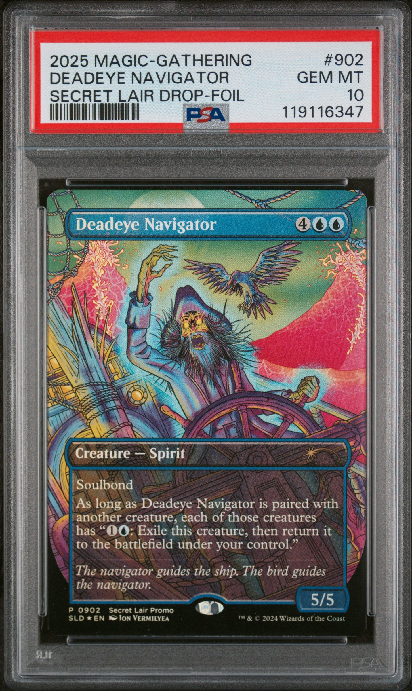 2025 Magic the Gathering Secret Lair Drop Foil Deadeye Navigator #902 PSA 10