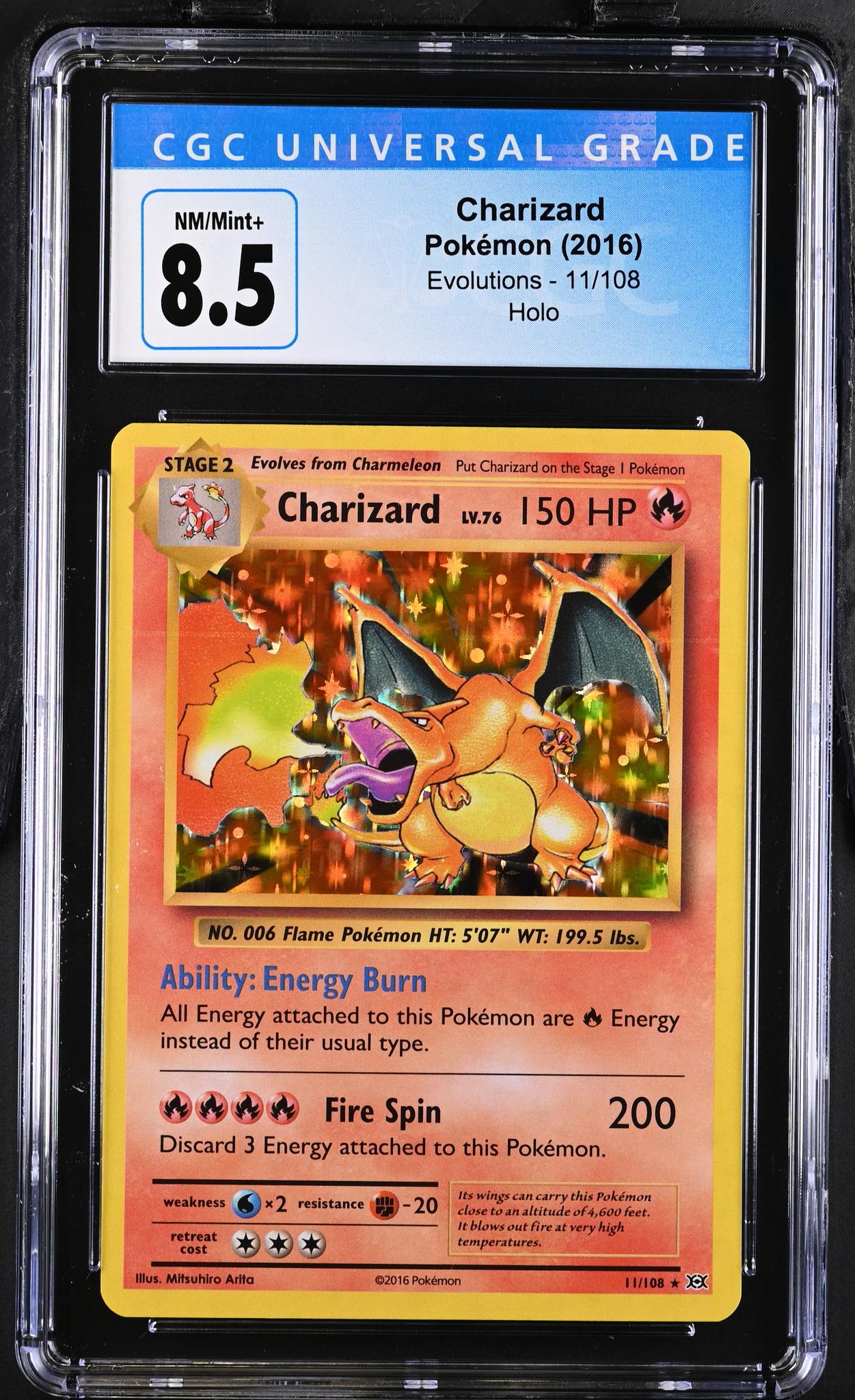 2016 Evolutions #11/108 Charizard Holo CGC 8.5