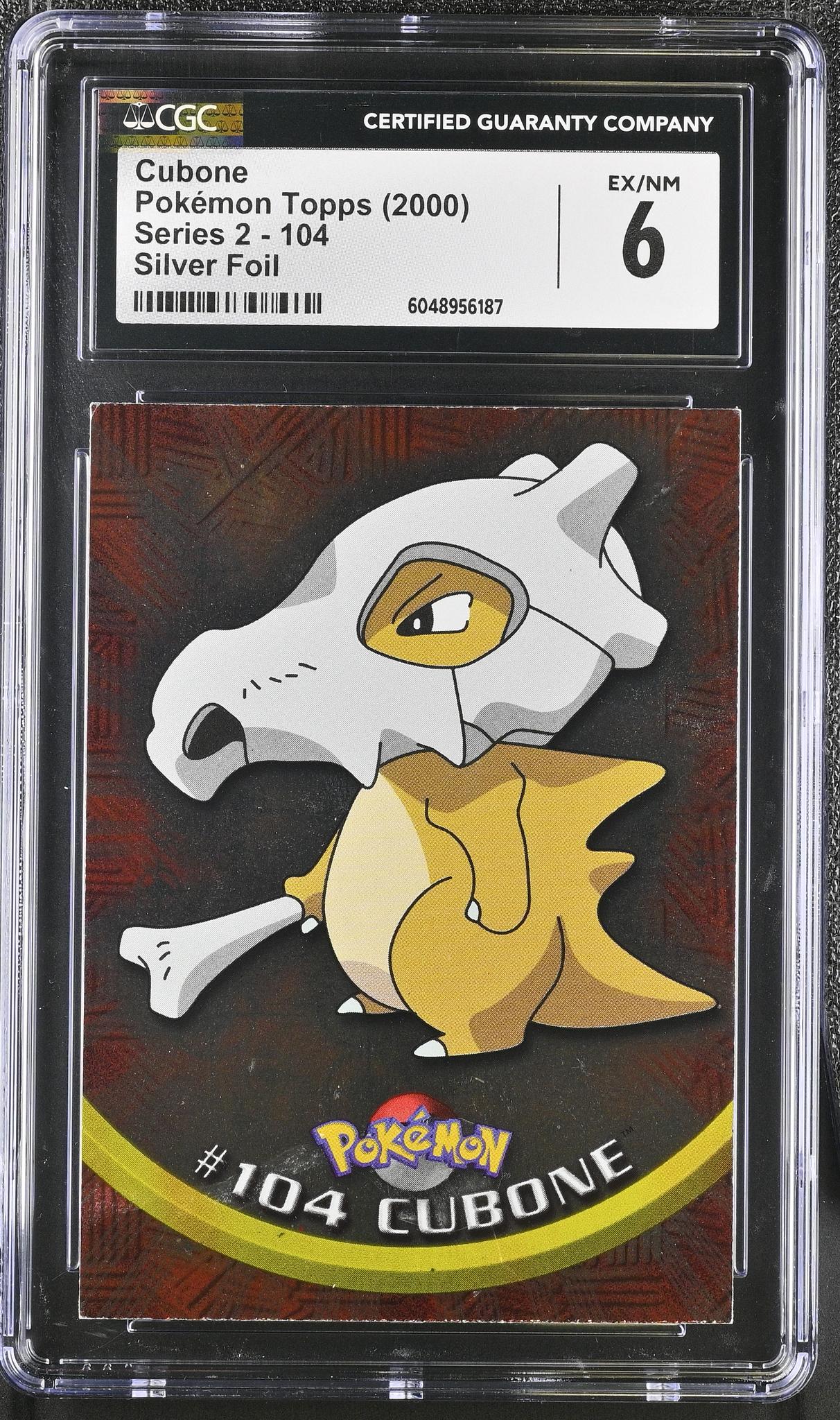 2000 Pokemon #104 Cubone Series 2 CGC 6