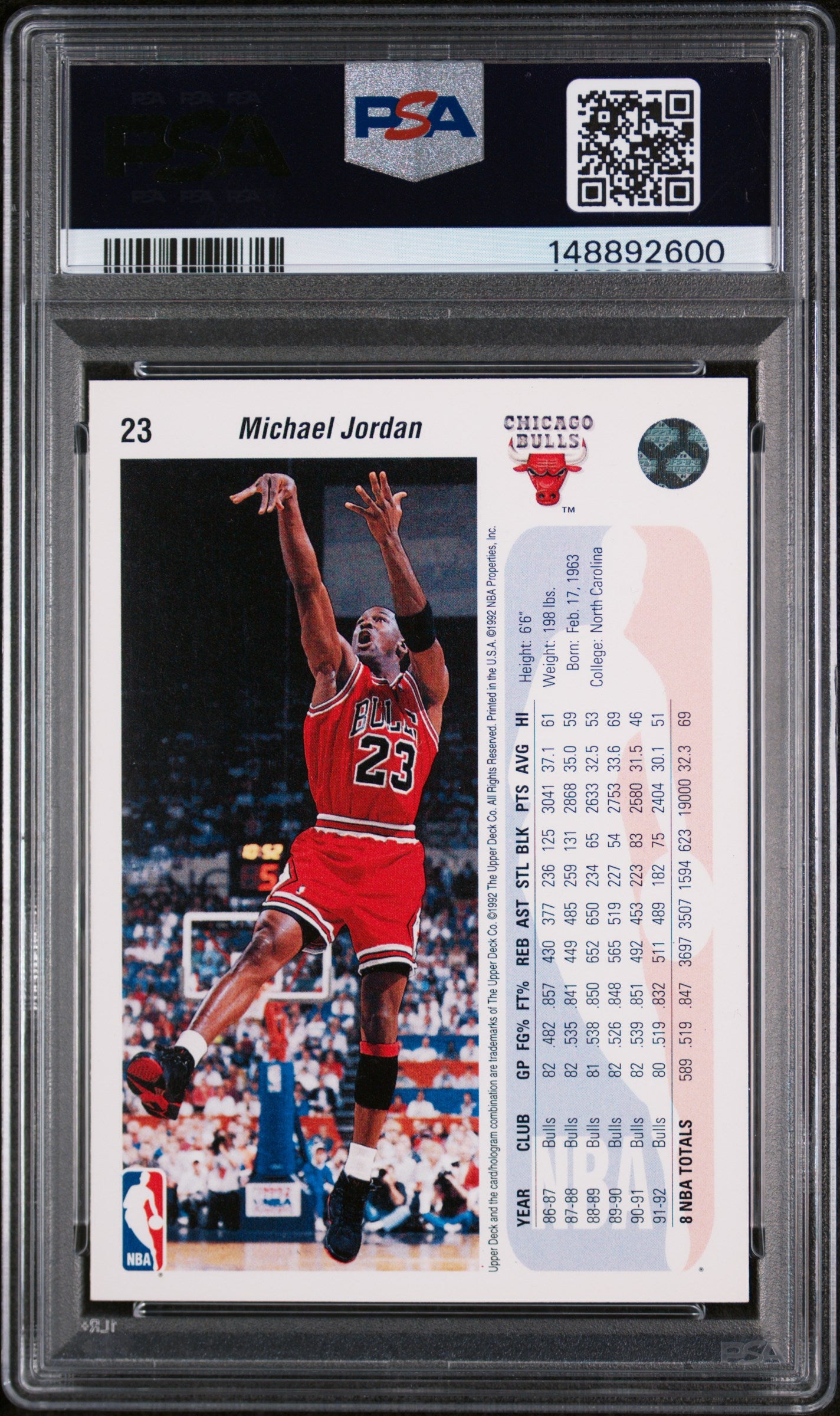 1992 Upper Deck Michael Jordan #23 PSA 10