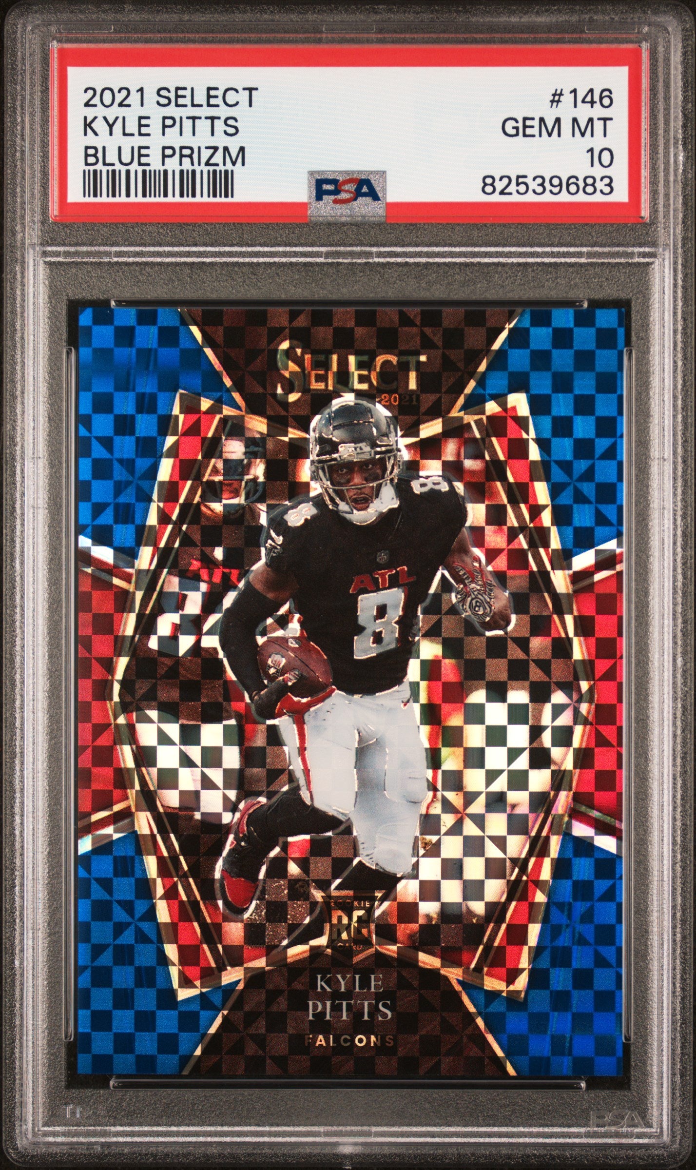 2021 Panini Select Blue Prizm Kyle Pitts #146 /149 PSA 10