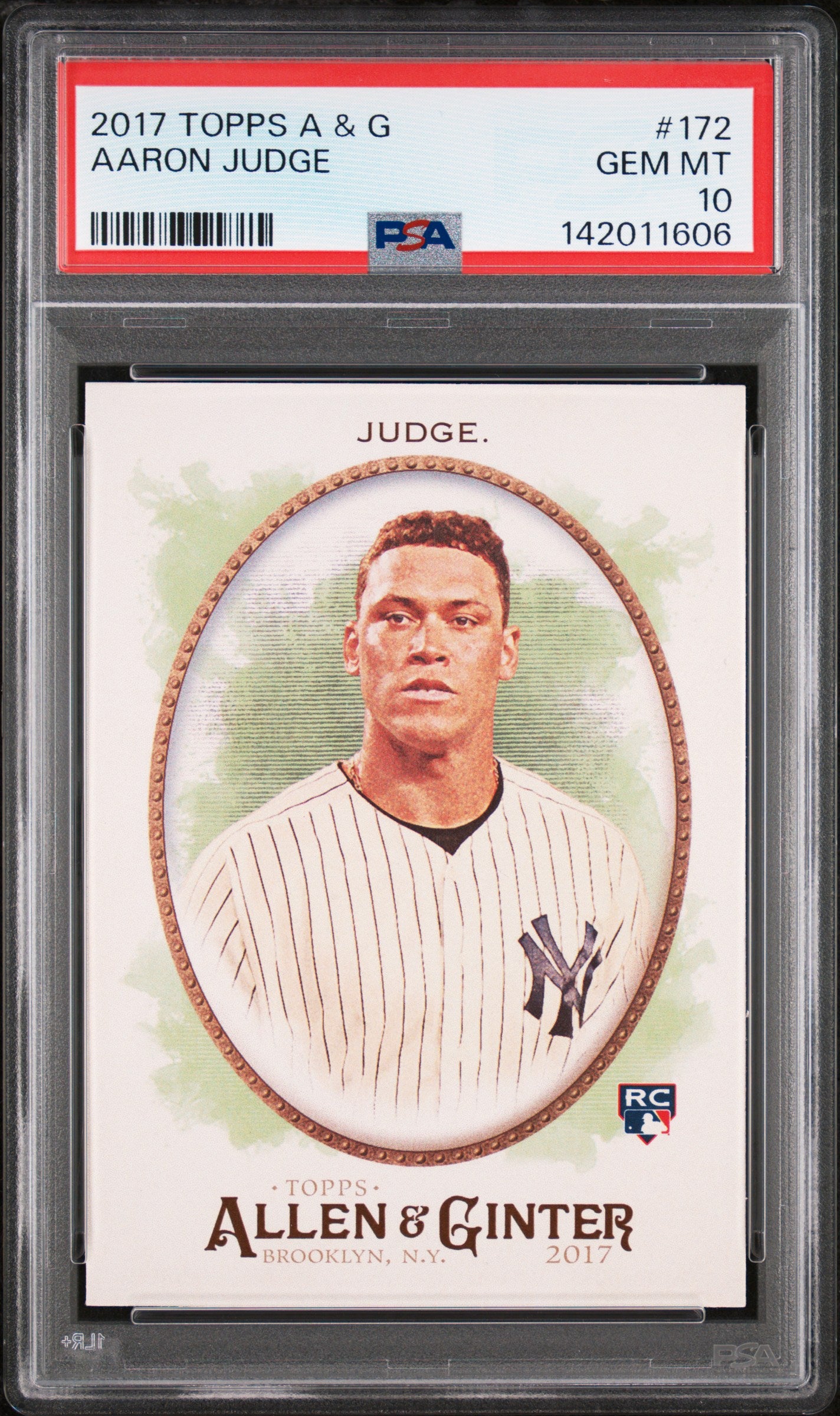 2017 Topps Allen and Ginter Aaron Judge #172 PSA 10