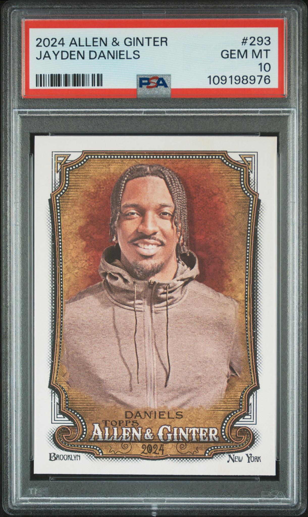2024 Topps Allen and Ginter Jayden Daniels #293 PSA 10