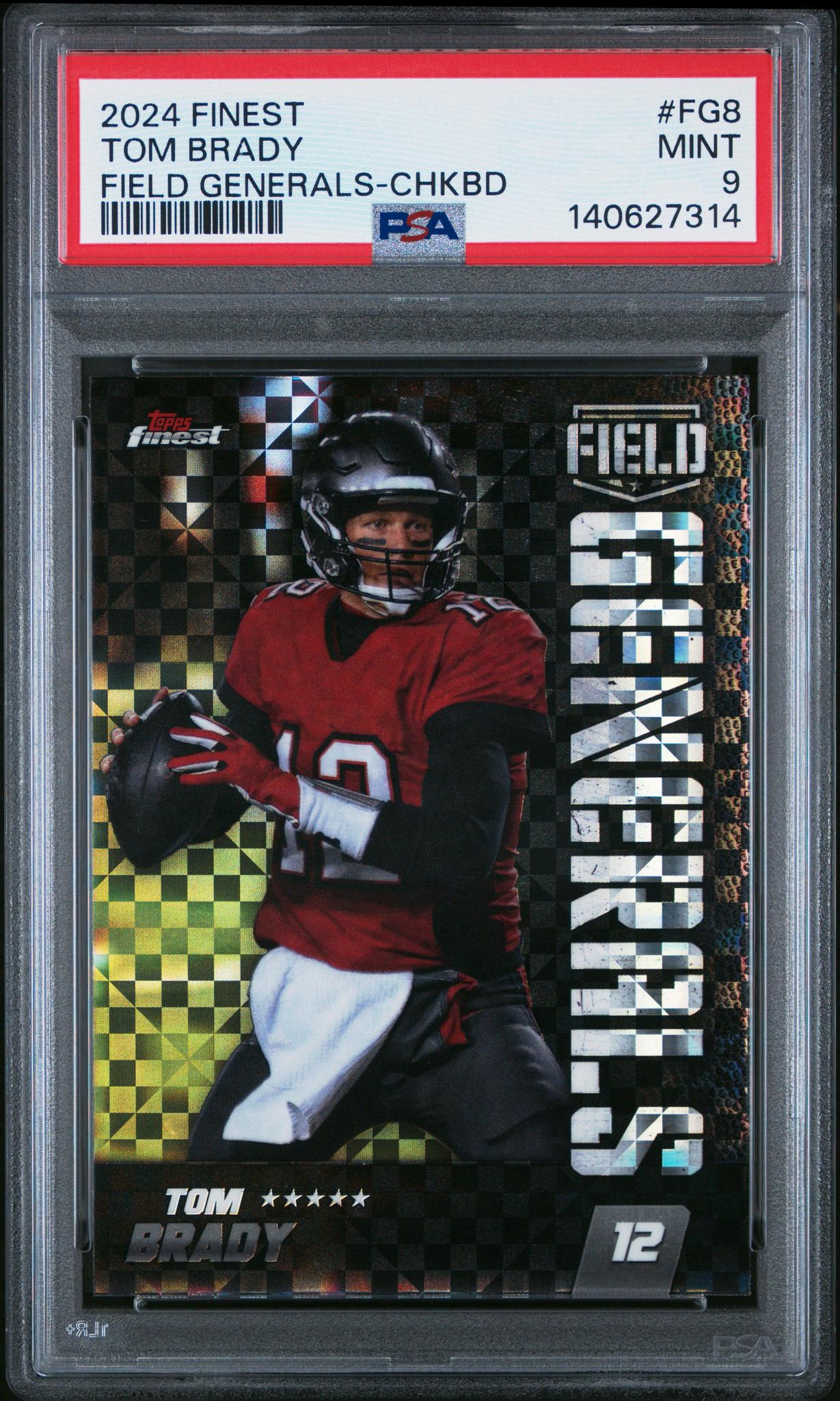 2024 Topps Finest Field Generals Checkerboard Tom Brady #FG8 PSA 9