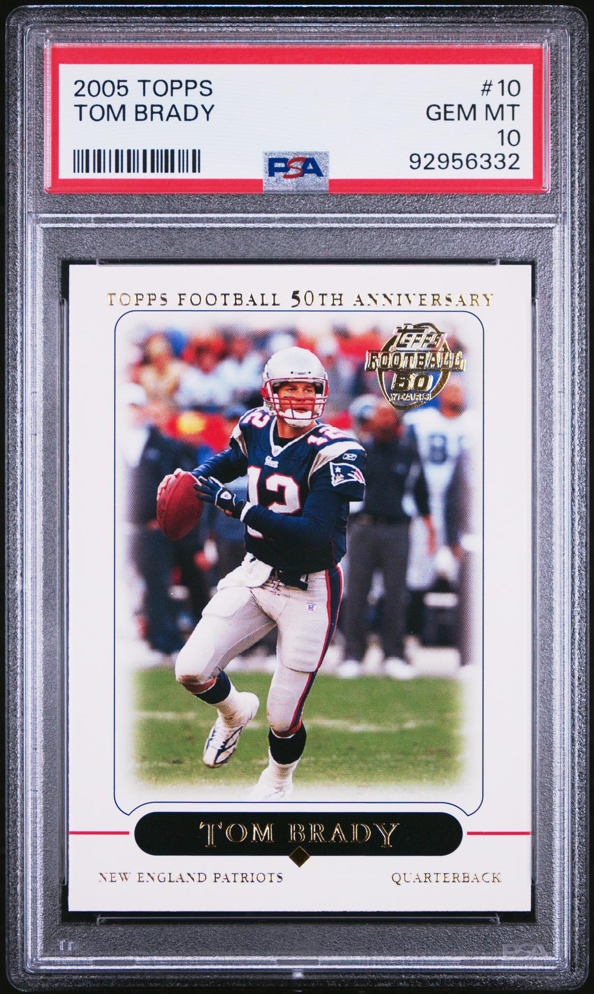 2005 Topps Tom Brady #10 PSA 10