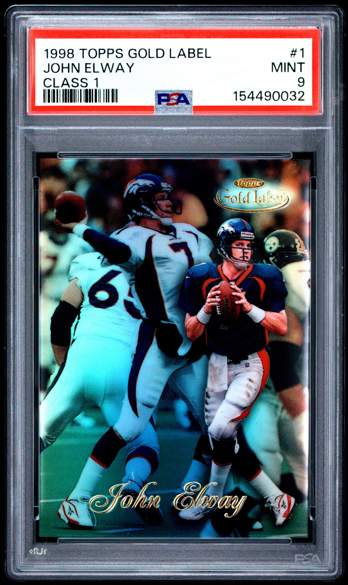 1998 Topps Gold Label Class 1 John Elway #1 PSA 9