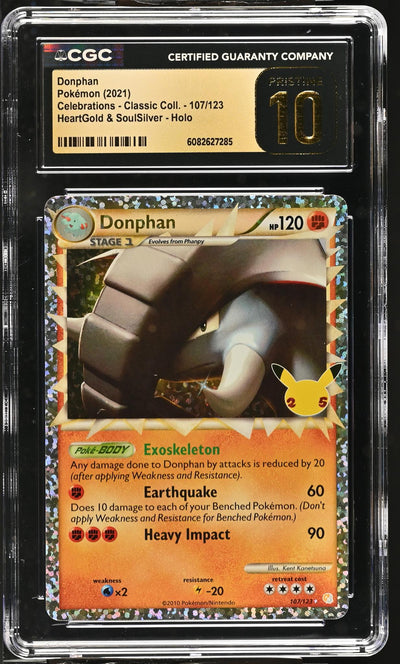 Pokémon Celebrations Classic Collection Donphan #107/123 CGC 10