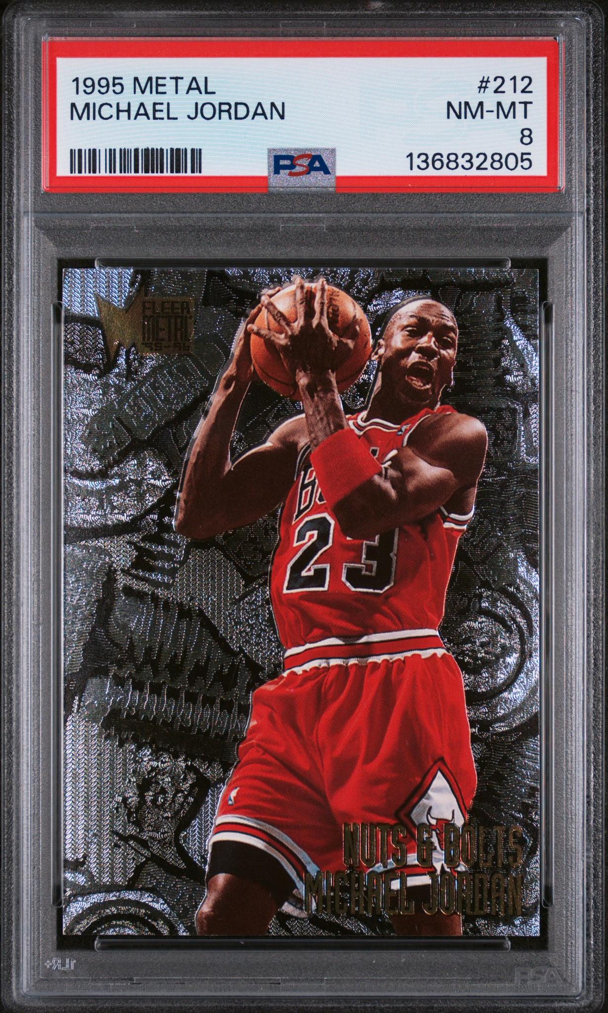 1995 Fleer Metal Michael Jordan #212 PSA 8