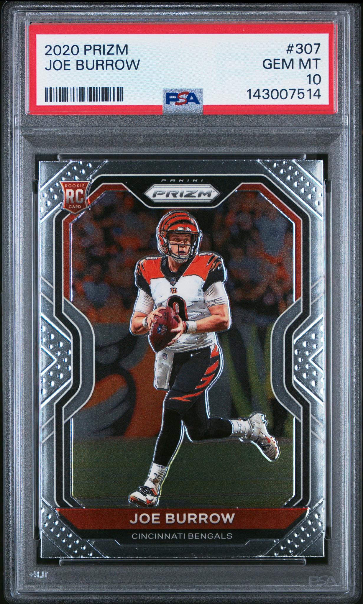 2020 Panini Prizm Joe Burrow #307 PSA 10