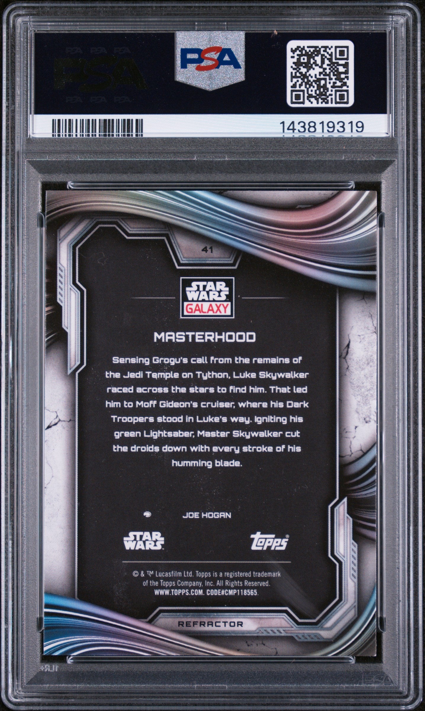 2025 Topps Chrome Star Wars Galaxy Masterhood #41 PSA 9