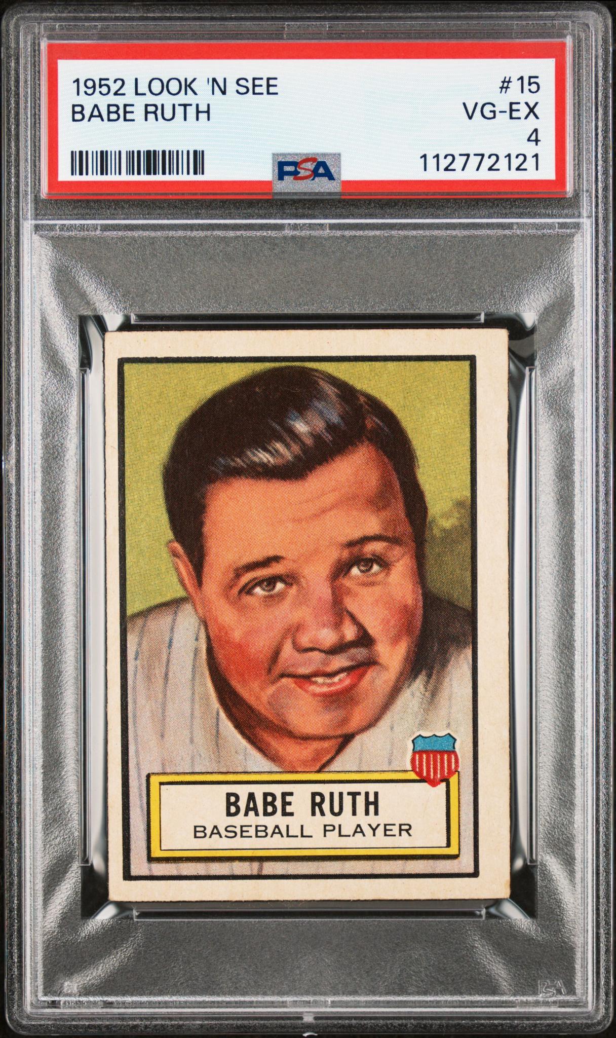 1952 Look 'N See Babe Ruth #15 PSA 4