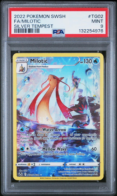 Pokémon Silver Tempest Milotic #TG02 PSA 9