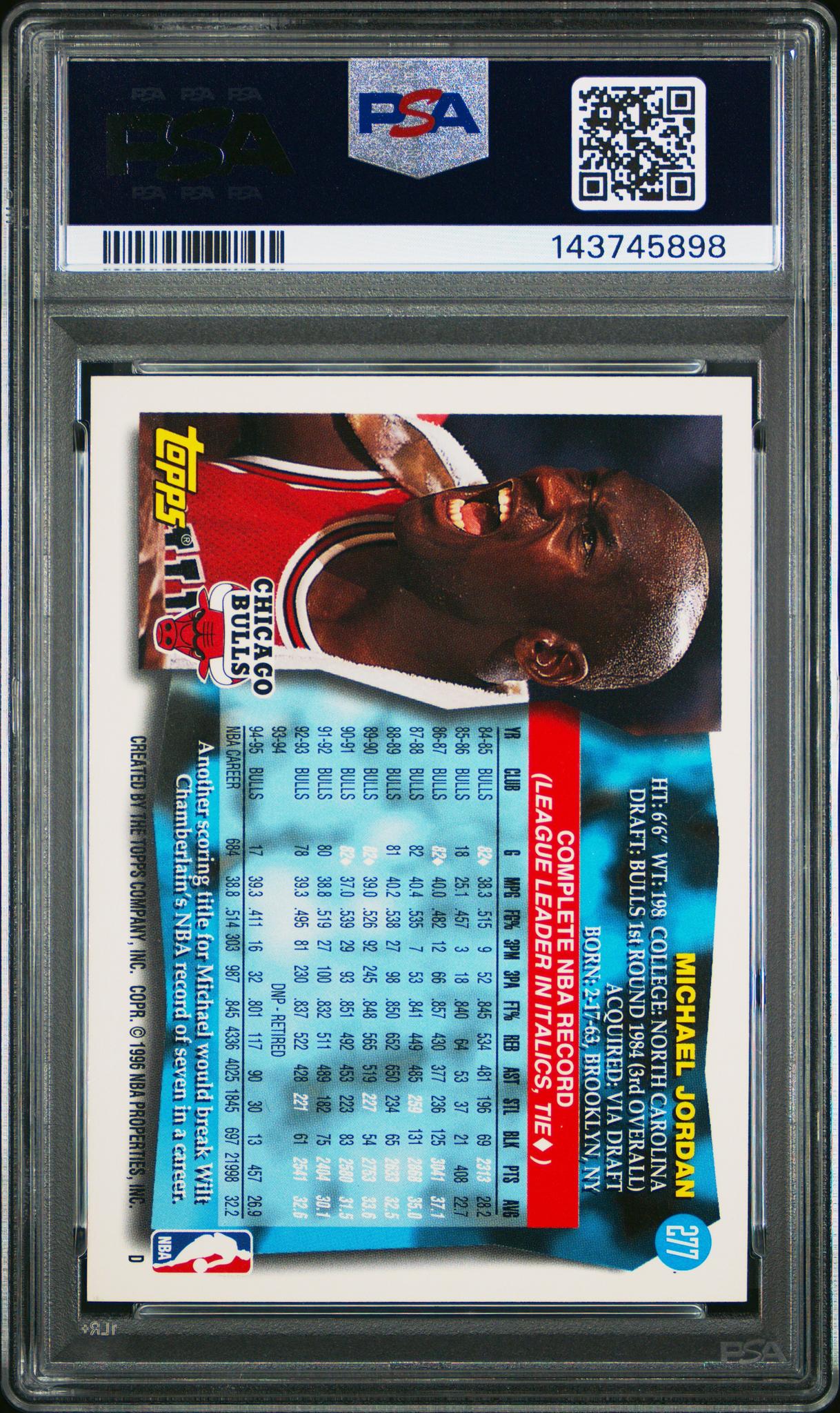1995 Topps Michael Jordan #277 PSA 9