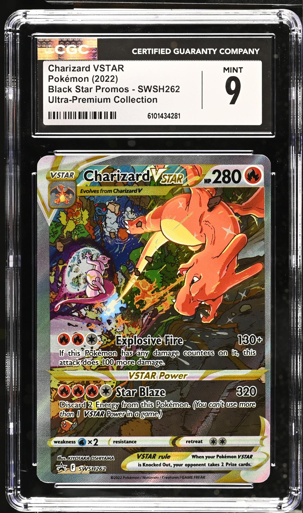 2022 Black Star Promos #SWSH262 Charizard VSTAR Ultra-Premium Collection CGC 9