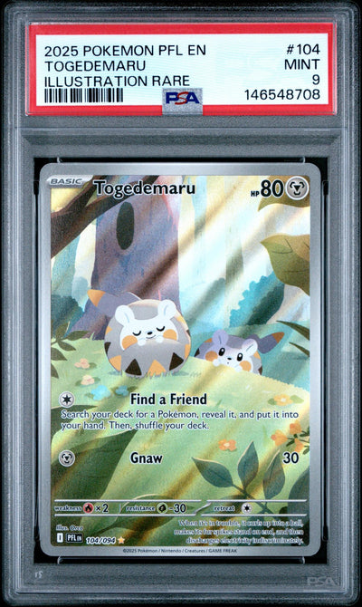 Pokémon Togedemaru #104 Illustration Rare PSA 9