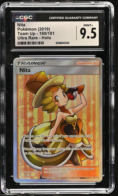 Pokémon Team Up Nita #180/181 Ultra Rare CGC 9.5