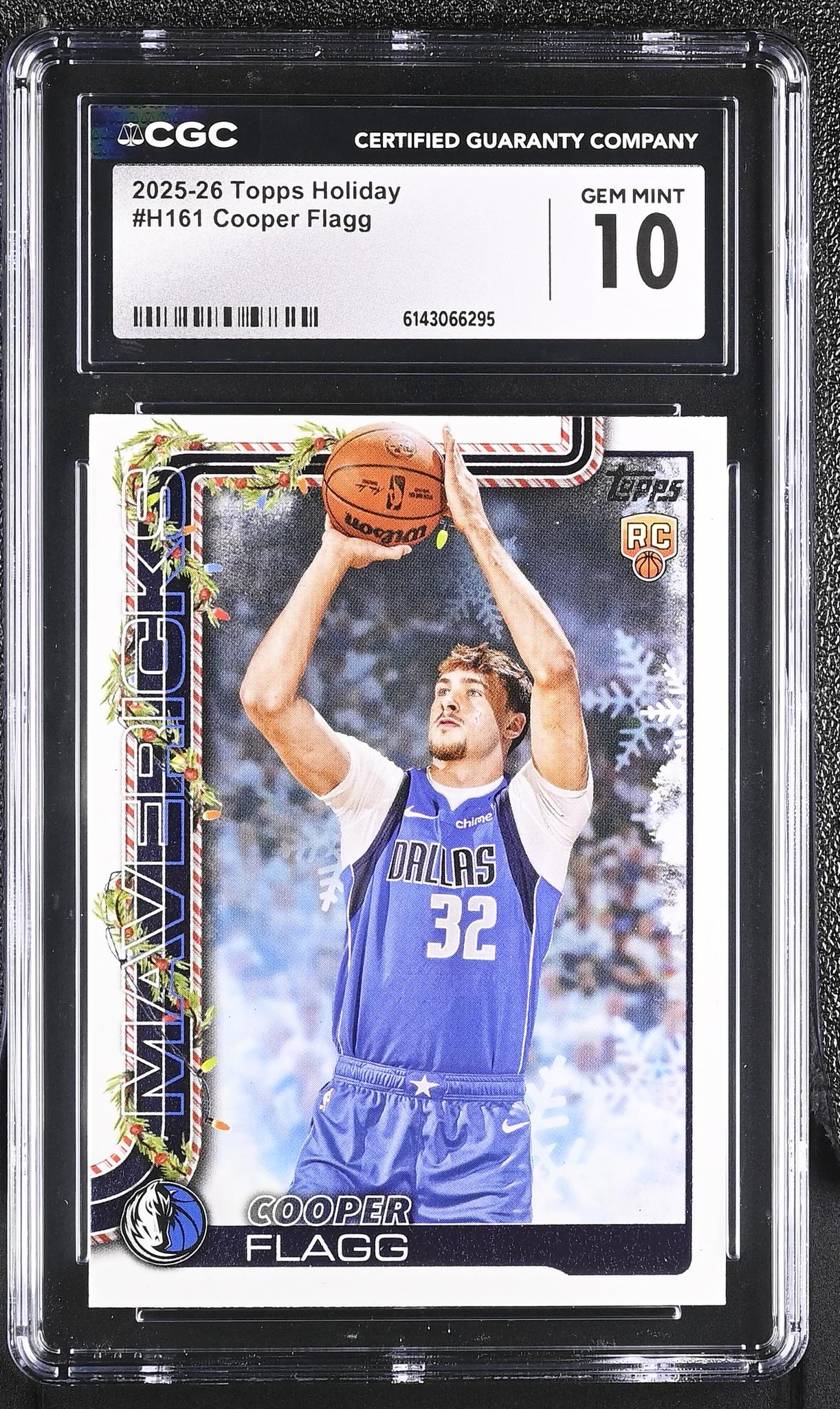 2025 Topps #H161 Cooper Flagg Holiday CGC 10