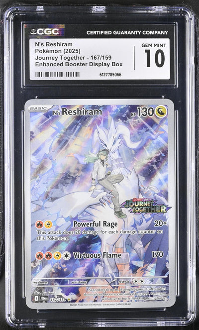 Pokémon Journey Together N's Reshiram #167/159 CGC 10