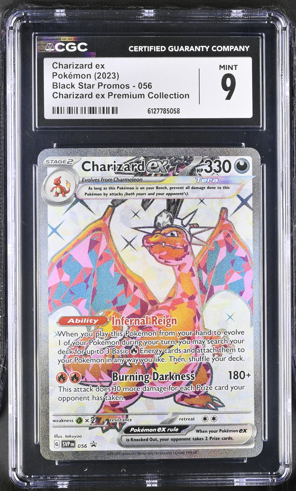 2023 Pokemon #056 Charizard ex Black Star Promos CGC 9