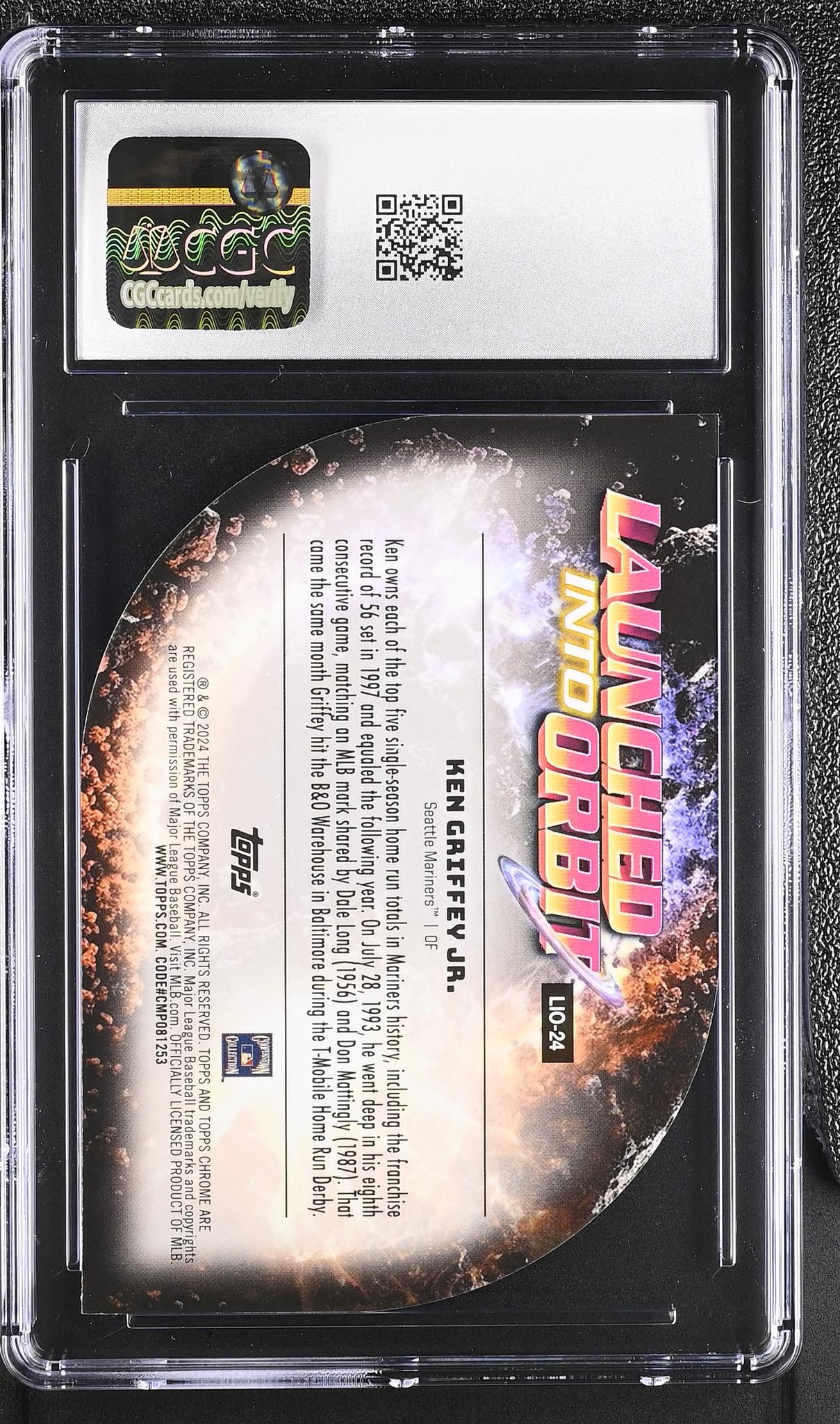 2024 Topps Cosmic Chrome #LIO-24 Ken Griffey Jr. Launched Into Orbit CGC 10