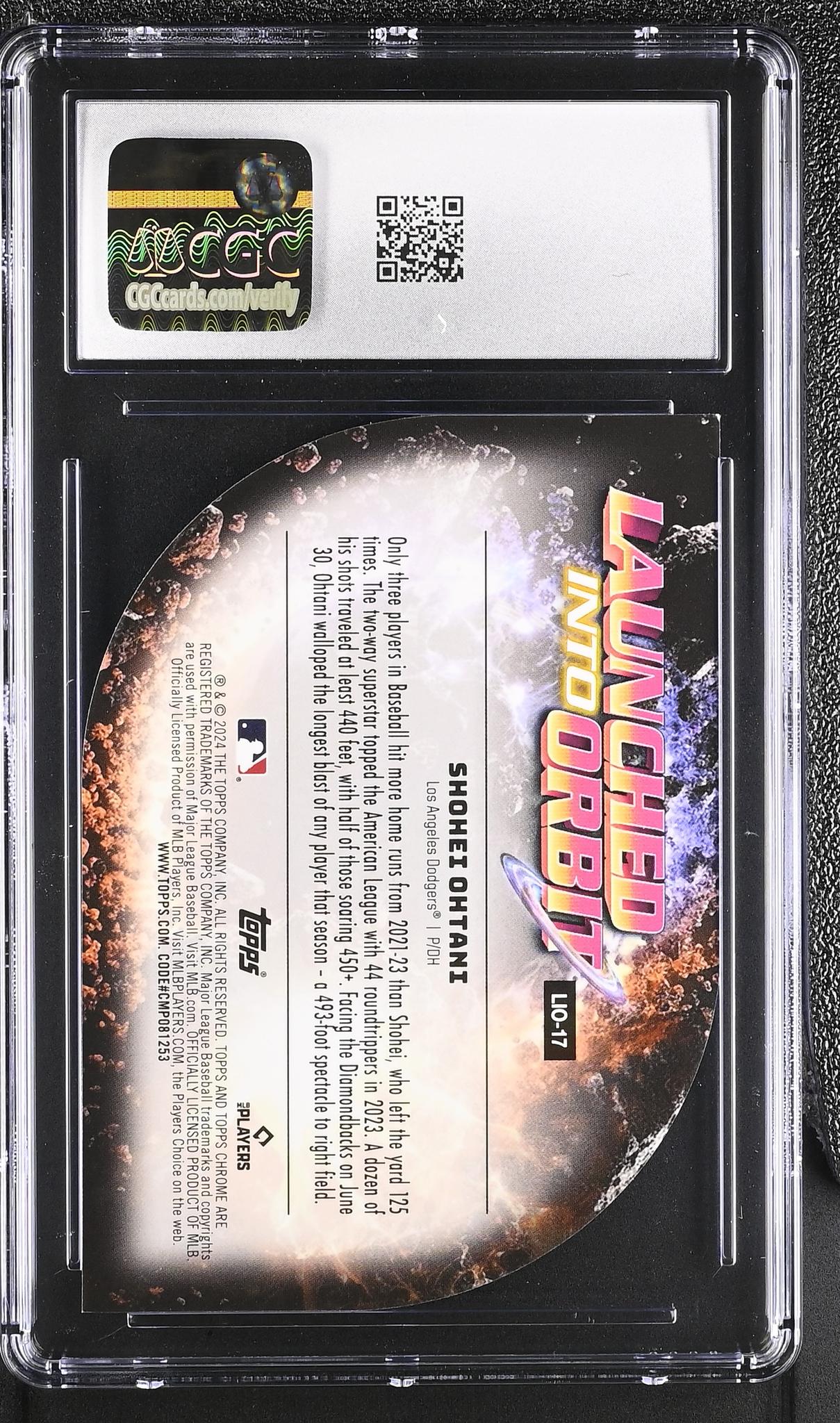 2024 Topps Chrome #LIO-17 Shohei Ohtani Launched Into Orbit CGC 9