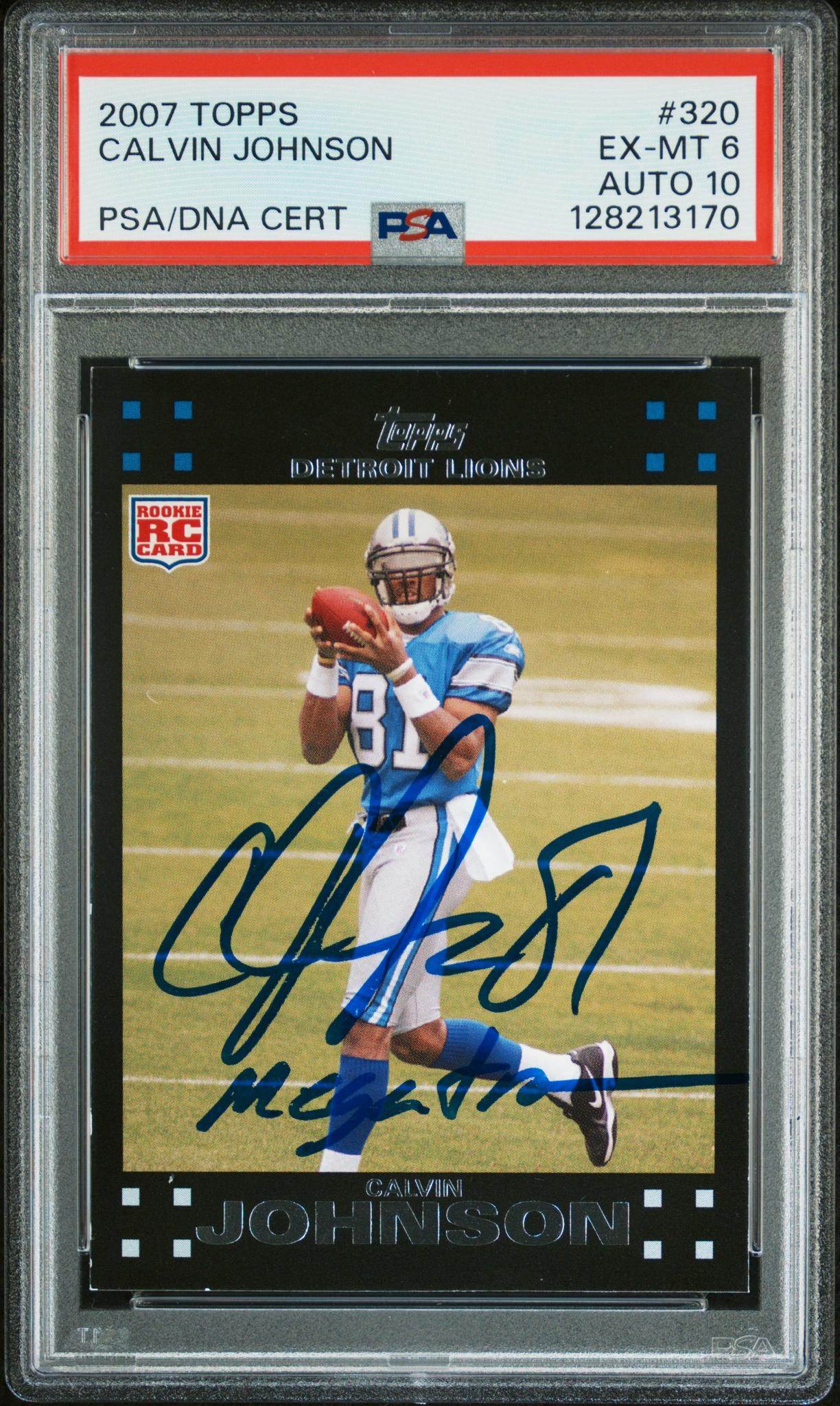 2007 Topps Calvin Johnson #320 PSA 6