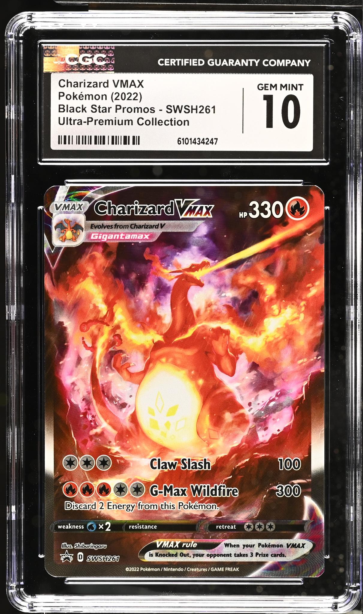 2022 Black Star Promos #SWSH261 Charizard VMAX Ultra-Premium Collection CGC 10