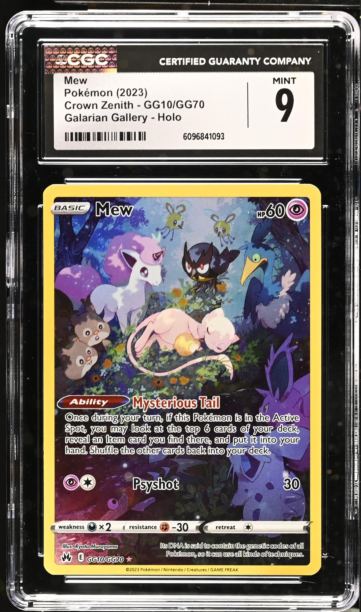 2023 Pokemon #GG10/GG70 Mew Galarian Gallery CGC 9