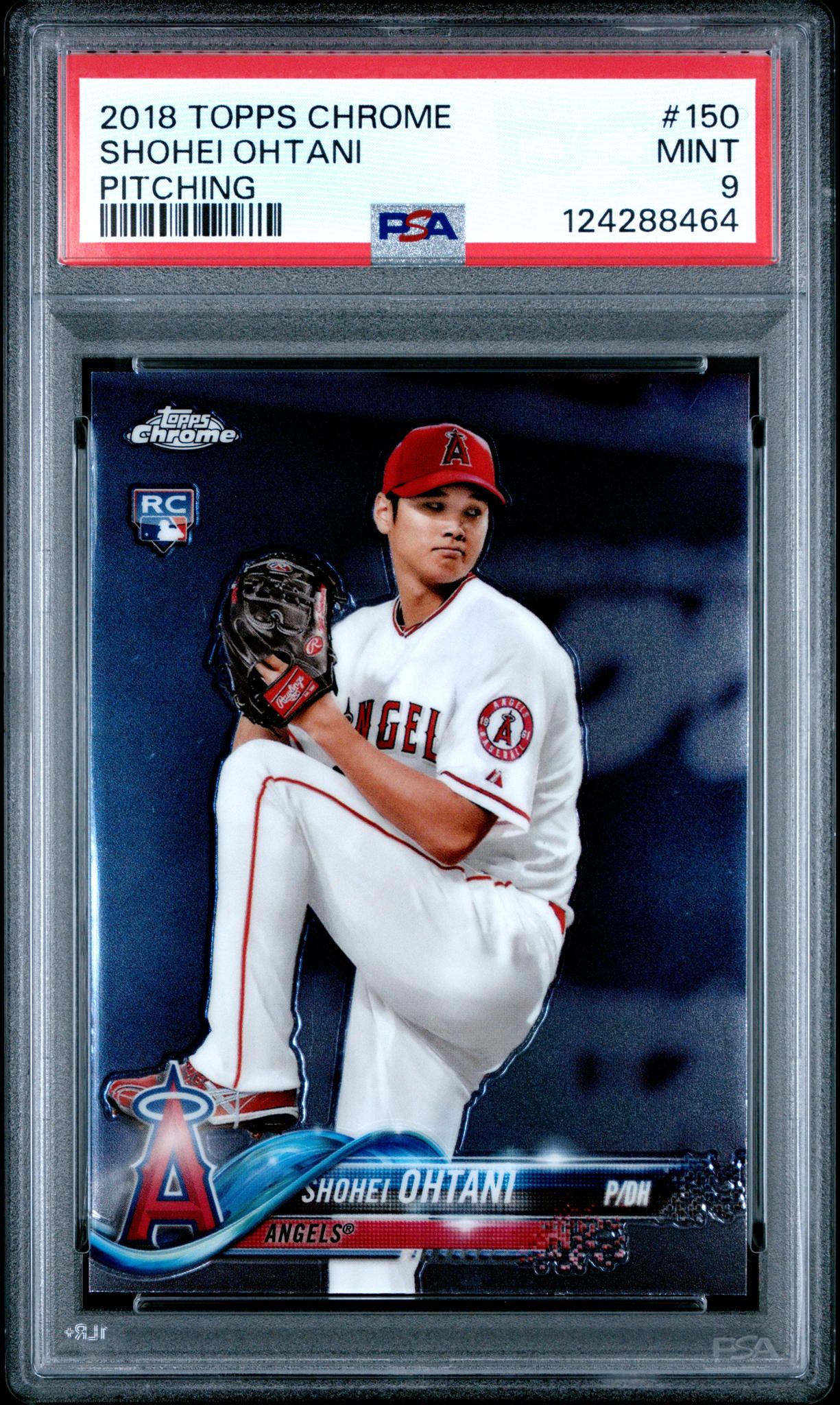 2018 Topps Chrome Pitching Shohei Ohtani #150 PSA 9