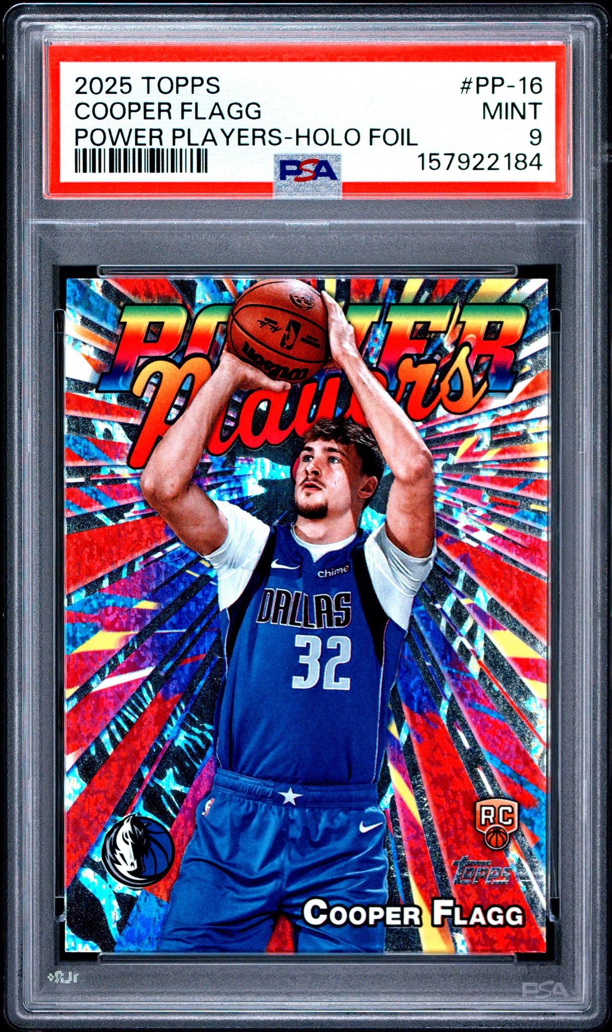 2025 Topps Power Players Holo Foil Cooper Flagg #PP-16 PSA 9