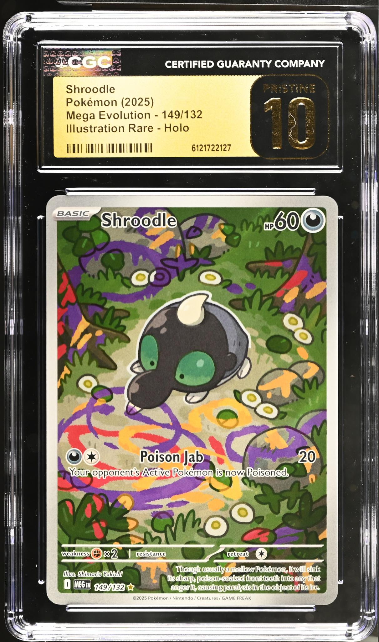 2025 Pokemon #149/132 Shroodle CGC 10