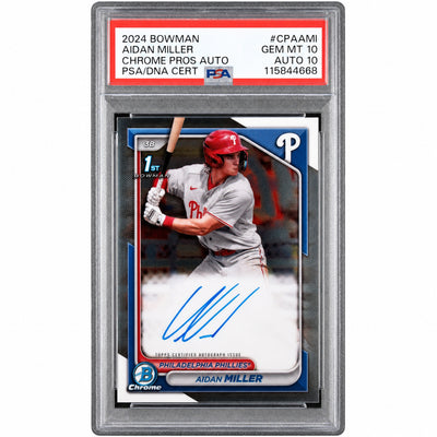2024 Bowman Chrome Pros Auto Aidan Miller #CPAAMI PSA 10