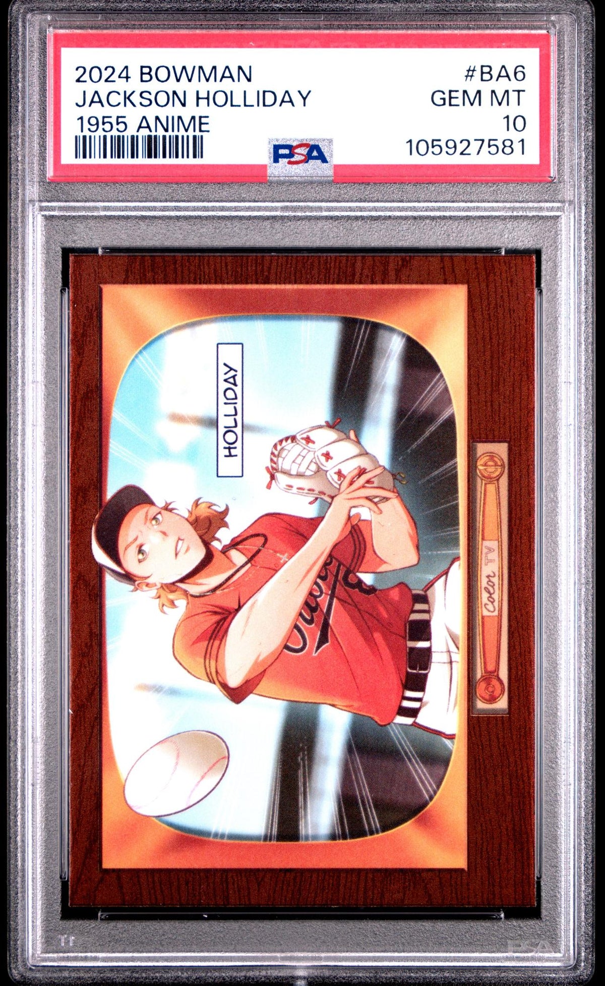 2024 Bowman 1955 Anime Jackson Holliday #BA-6 PSA 10