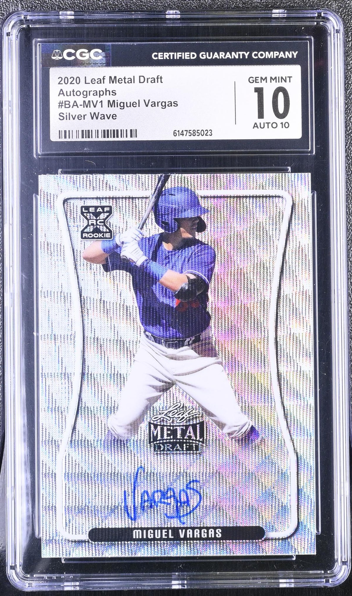 2020 Metal Draft #BA-MV1 Miguel Vargas Autographs Auto CGC 10