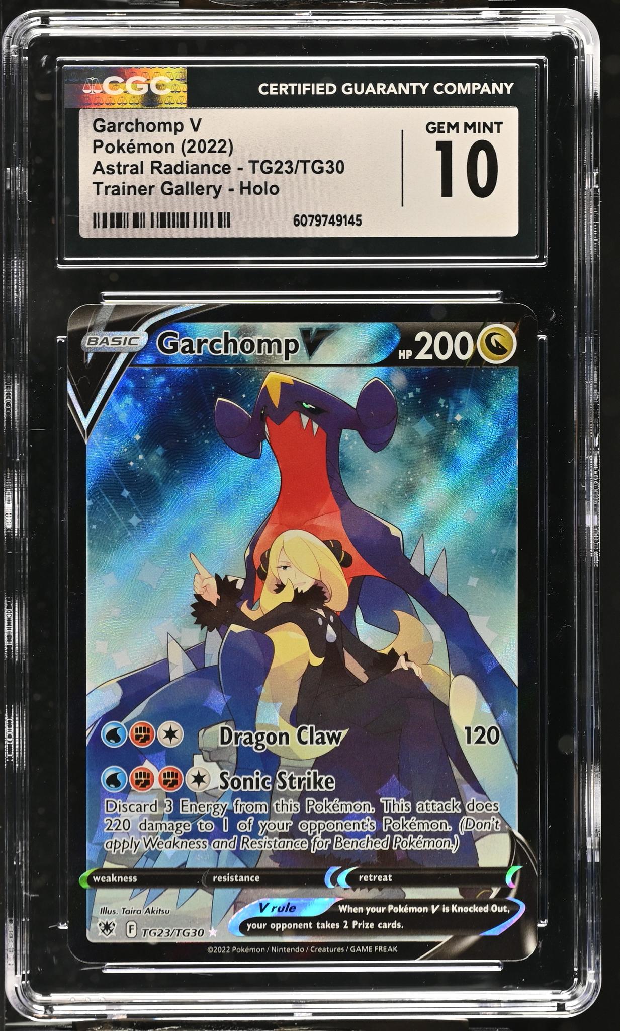 2022 Astral Radiance #TG23/TG30 Garchomp V Trainer Gallery 6079749145 CGC 10