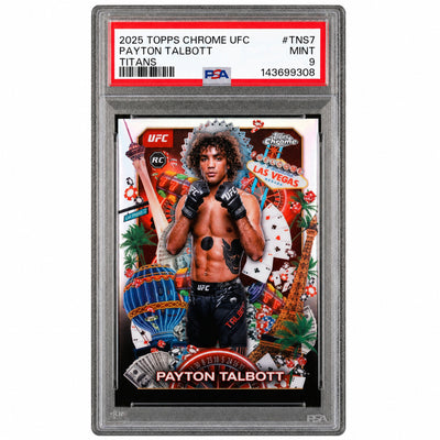 2025 Topps Chrome UFC Payton Talbott Titans #TNS-7 PSA 9