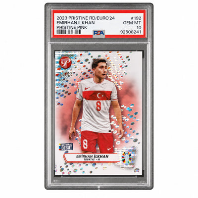 2023 Topps Pristine Road To UEFA Euro 2024 Pristine Pink Emirhan Ilkhan #192 /15 PSA 10 92508241