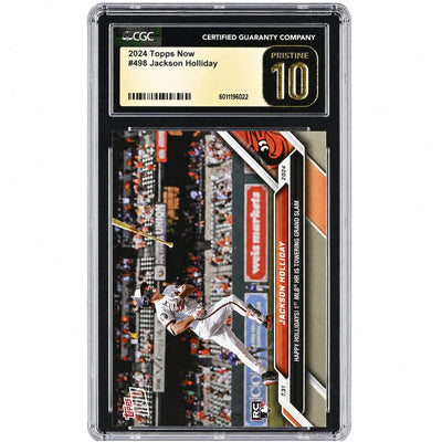 2024 Topps Now Jackson Holliday #498 CGC Pristine 10