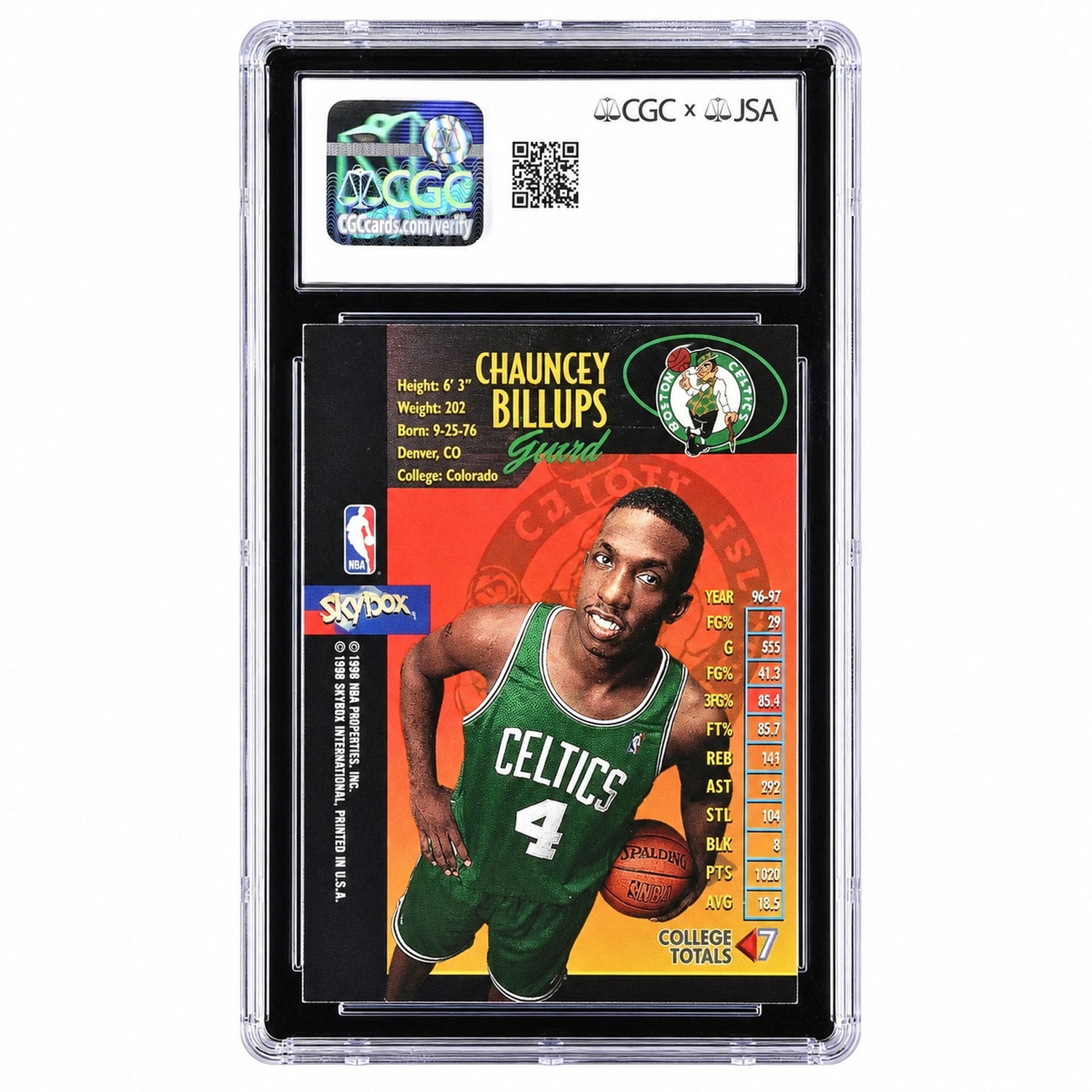 199 Metal Universe # Chauncey Billups Metal Universe Championship Auto CGC x JSA AUTO 10
