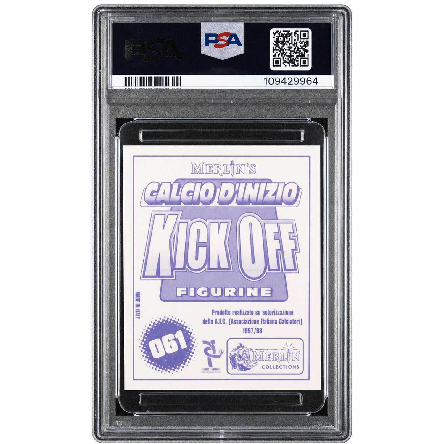 1997 Merlin Calcio D'Inizio Kick Off Ronaldo #61 PSA 9