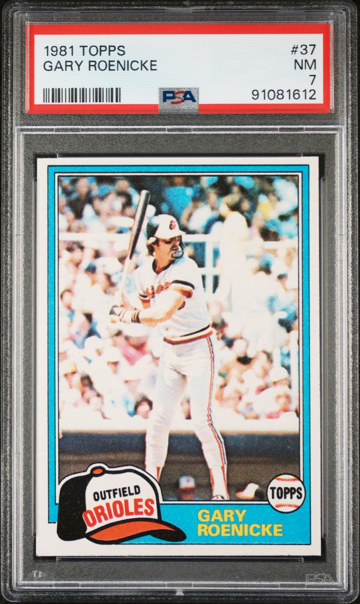 1981 Topps Gary Roenicke #37 PSA 7