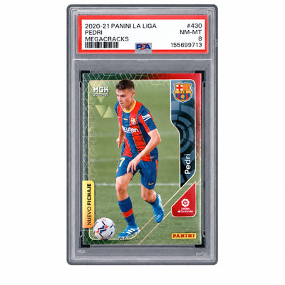 2020-21 Panini Megacracks Pedri #430 PSA 8
