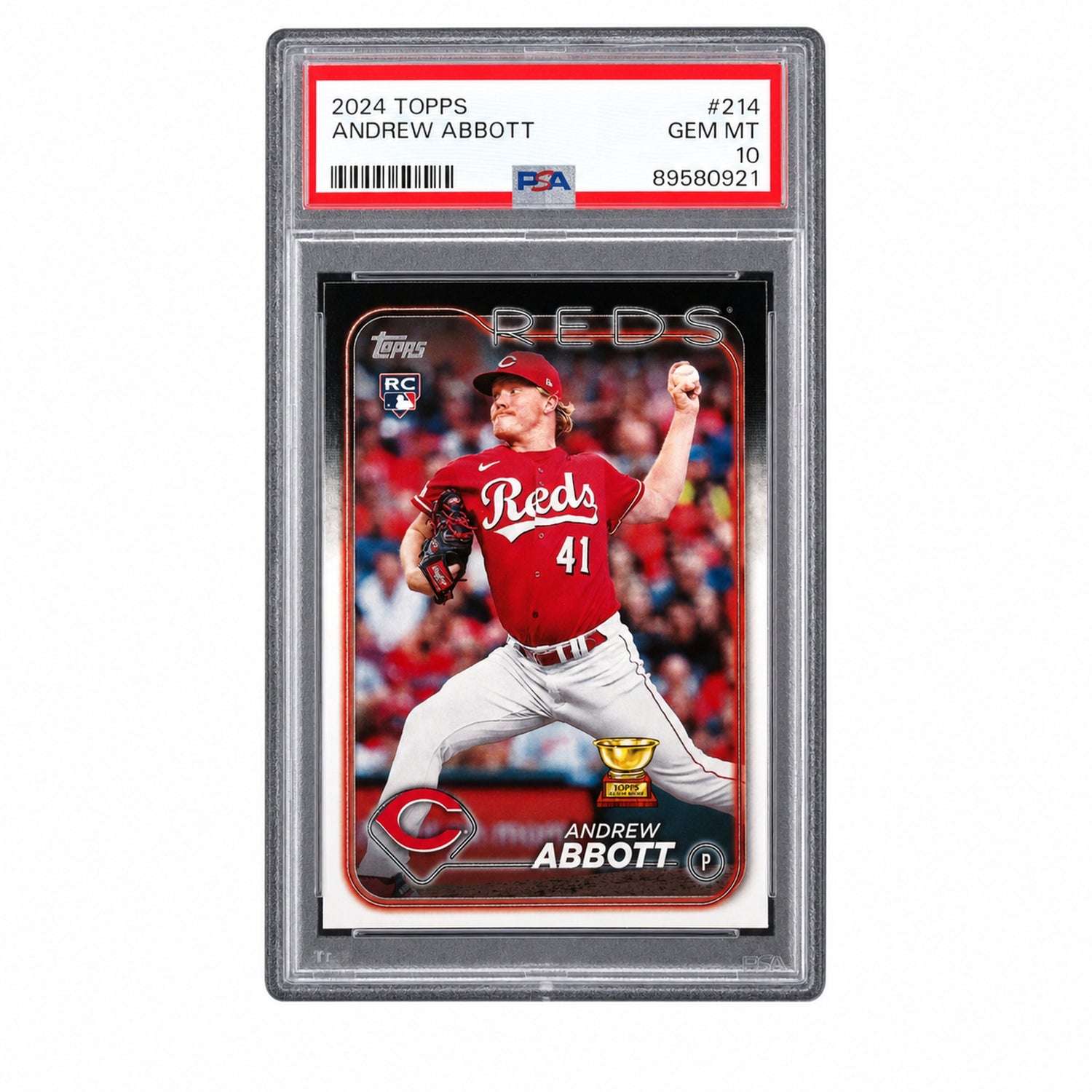 2024 Topps Topps (Series 1 Only) Andrew Abbott #214 PSA 10