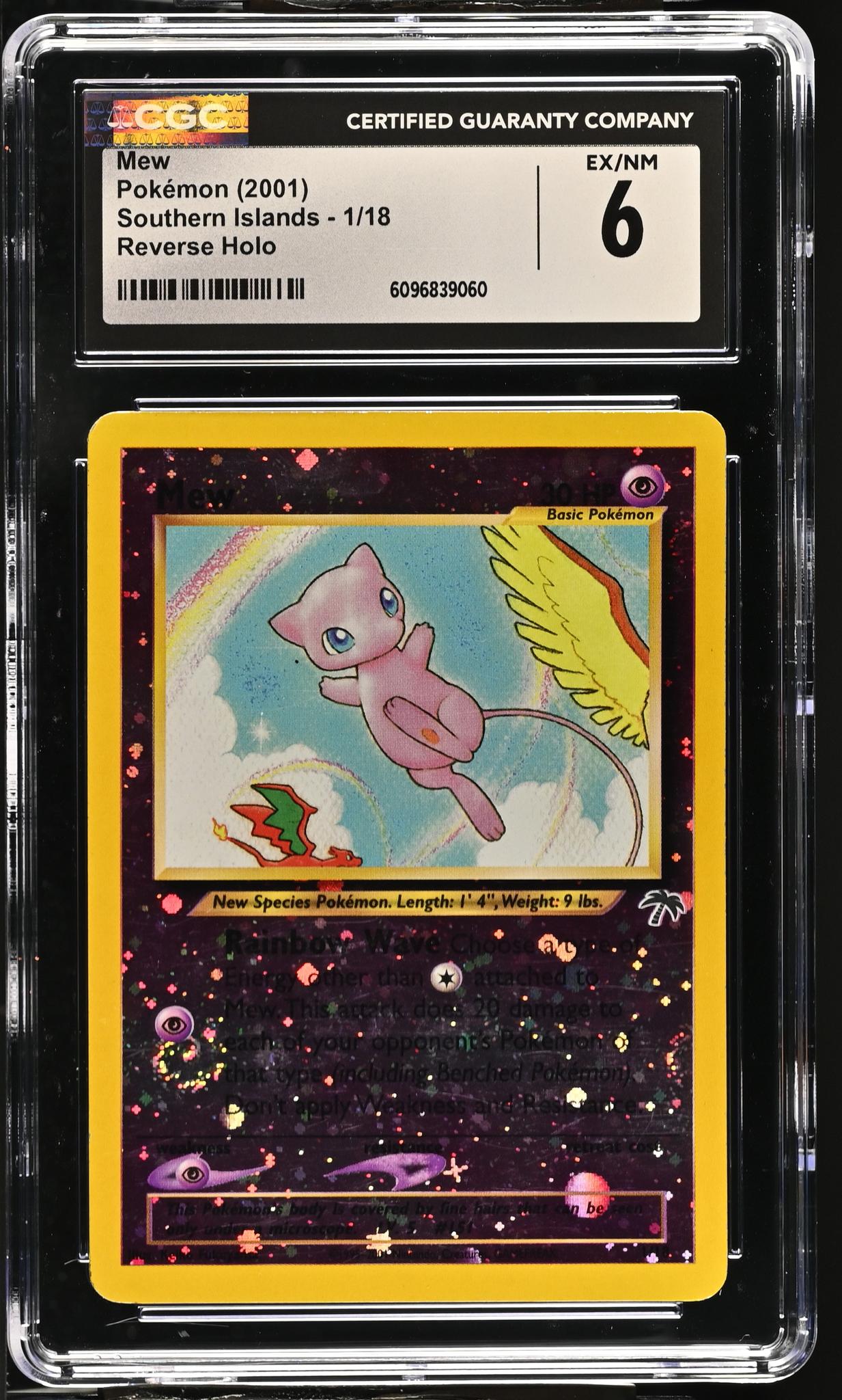 2001 Pokemon #1/18 Mew Southern Islands CGC 6
