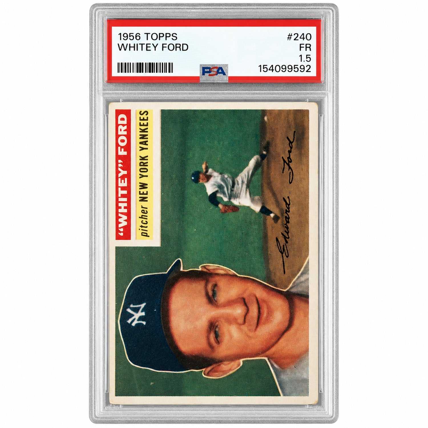1956 Topps Whitey Ford #240 PSA 1.5