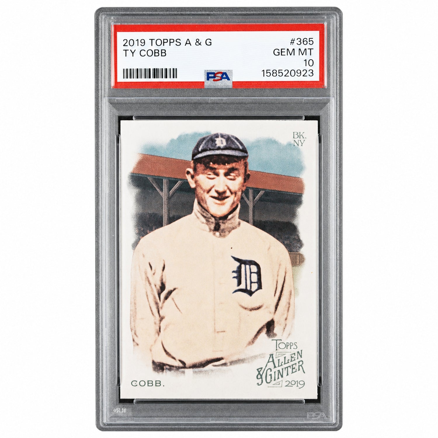 2019 Topps Allen and Ginter Ty Cobb #365 PSA 10