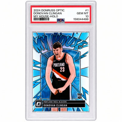2024 Donruss Optic Donovan Clingan My House-Holo #1 PSA 10