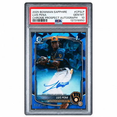 2025 Bowman Sapphire Luis Pena #CPS-LP Chrome Prospect Auto /199 PSA 10