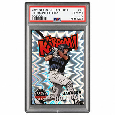 2023 Panini Stars & Stripes Jackson Holliday Kaboom! #K6 PSA 10