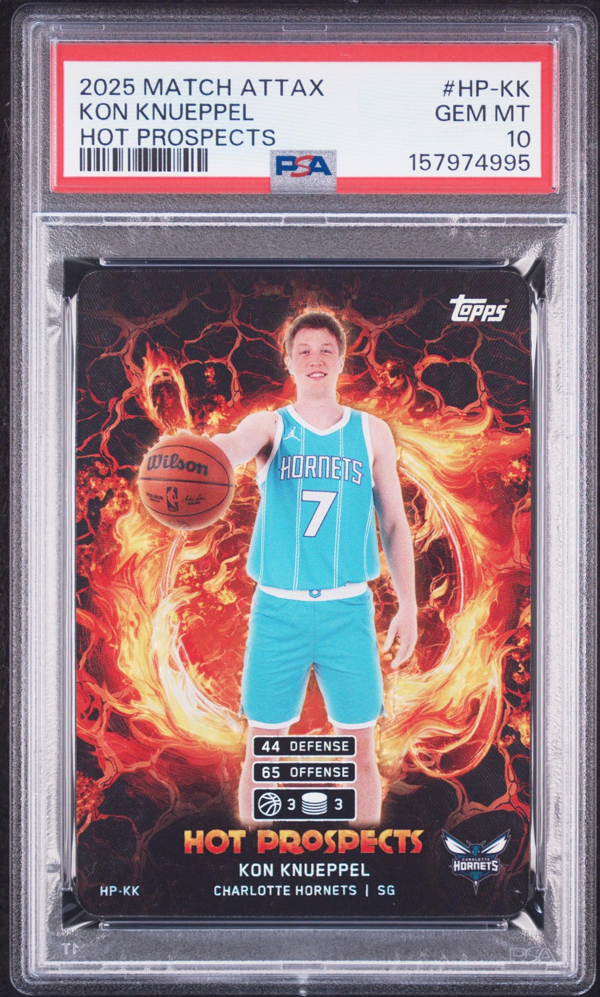 2025 Topps Match Attax Kon Knueppel #HP-KK PSA 10
